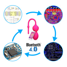 Vibrador inteligente módulo Bluetooth placa PCB projeto &amp; fabricação, BLE inteligente Kegel exercitador APP placa controlada ODM